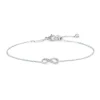 Sale Bracciale infinito con zirconi bianchi Bracciali