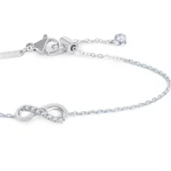 Sale Bracciale infinito con zirconi bianchi Bracciali