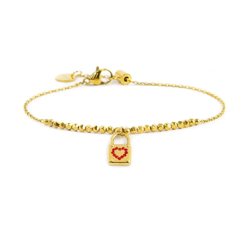 Online Bracciale lucchetto pendente ed ematite Bracciali