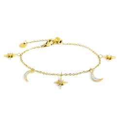 Discount Bracciale lune e rosa dei venti pendenti Bracciali