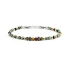 Sale Bracciale occhio di tigre e turchese africano Bracciali