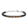 Fashion Bracciale onice e occhio di tigre Bracciali