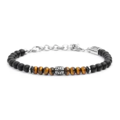 Fashion Bracciale onice e occhio di tigre Bracciali