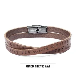 Sale Bracciale pelle timeto ride the wave Bracciali
