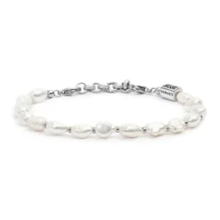 Outlet Bracciale perle di fiume masticate Bracciali
