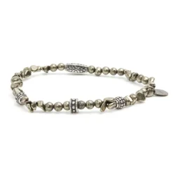 Outlet BRACCIALE PIETRE CON INSERTI IN ACCIAIO Bracciali
