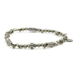 Outlet BRACCIALE PIETRE CON INSERTI IN ACCIAIO Bracciali