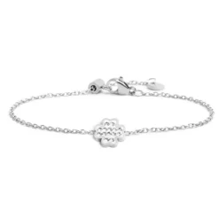 Online Bracciale quadrifoglio con cristalli Bracciali