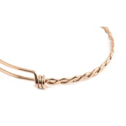 Sale Bracciale rigido bangle torchon con perla Bracciali