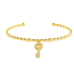Outlet Bracciale rigido chiave pendente Bracciali