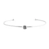 New Bracciale rigido con lettera smaltata Bracciali