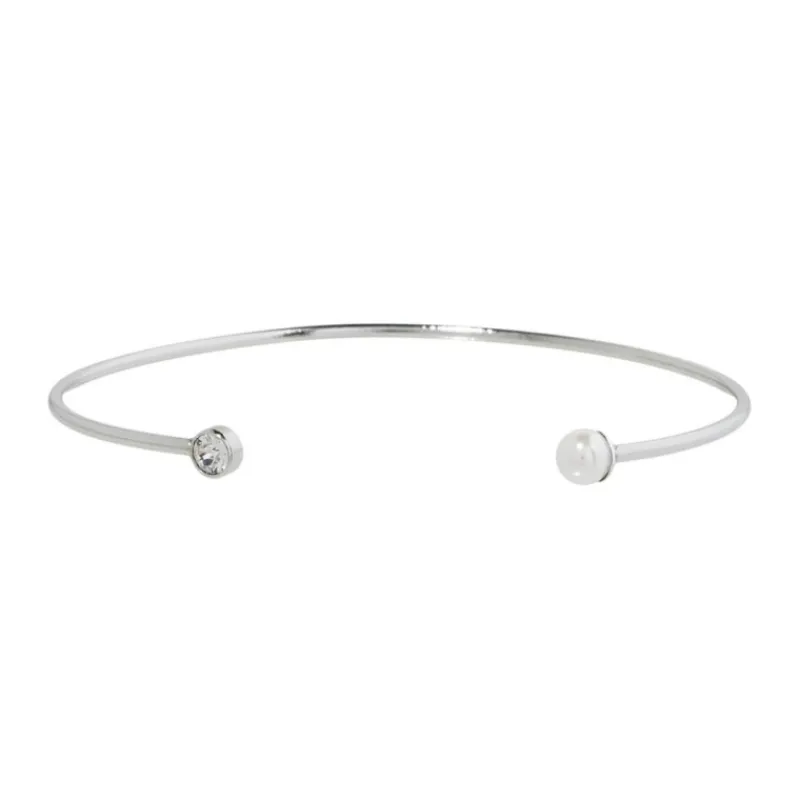 Online Bracciale rigido con perla Bracciali