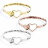 New Bracciale rigido cuore Bracciali