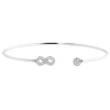 Outlet Bracciale rigido infinito con cristalli Bracciali
