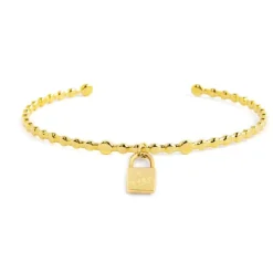Best Bracciale rigido lucchetto pendente Bracciali