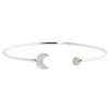Hot Bracciale rigido luna con cristalli Bracciali