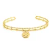 Sale Bracciale rigido medaglietta infinito pendente Bracciali