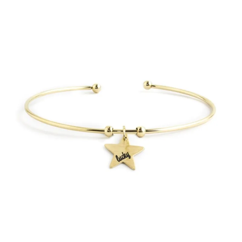 Outlet Bracciale rigido stella lucky Bracciali