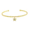 Fashion Bracciale rigido stella pendente Bracciali