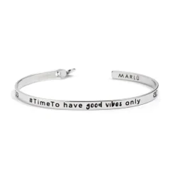 Sale Bracciale rigido timeto have good vibes Bracciali
