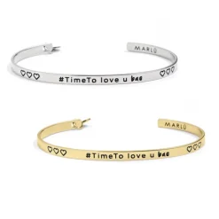 Online Bracciale rigido timeto love u bae Bracciali