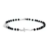 Outlet Bracciale rosario con croce Bracciali