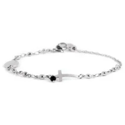 Online Bracciale rosario con croce Bracciali