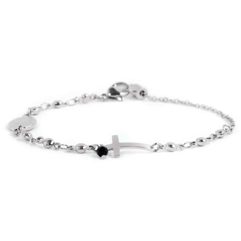Online Bracciale rosario con croce Bracciali