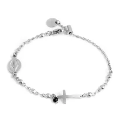 Online Bracciale rosario con croce Bracciali
