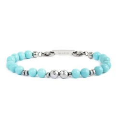 Online Bracciale sfere sfaccettate 6mm Bracciali