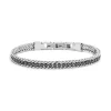 Fashion Bracciale tennis 3mm con catena grumetta Bracciali
