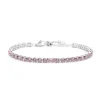 Fashion Bracciale tennis 4mm con zircone centrale Bracciali
