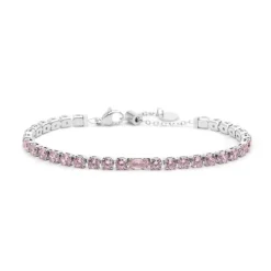 Fashion Bracciale tennis 4mm con zircone centrale Bracciali