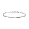 Hot Bracciale tennis 2,5mm con zircone centrale Bracciali