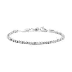 Hot Bracciale tennis 2,5mm con zircone centrale Bracciali