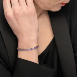Sale Bracciale tennis zirconi baguette Bracciali