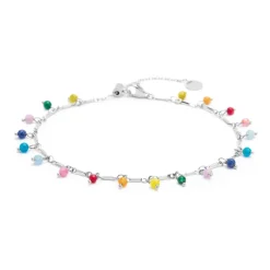Best Cavigliera catena con agata colorata pendente Cavigliere