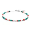 Outlet Cavigliera con rondelle multicolore Cavigliere