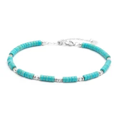 Clearance Cavigliera con rondelle turchesi Cavigliere