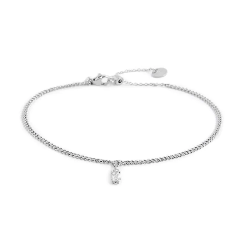 New Cavigliera con zircone baguette Cavigliere
