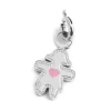 Online Charm bimba cuore smalto azzurro Charms