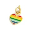 Clearance Charm cuore arcobaleno Charms