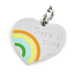 New Charm cuore arcobaleno Charms