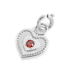 Online Charm cuore con zircone Charms