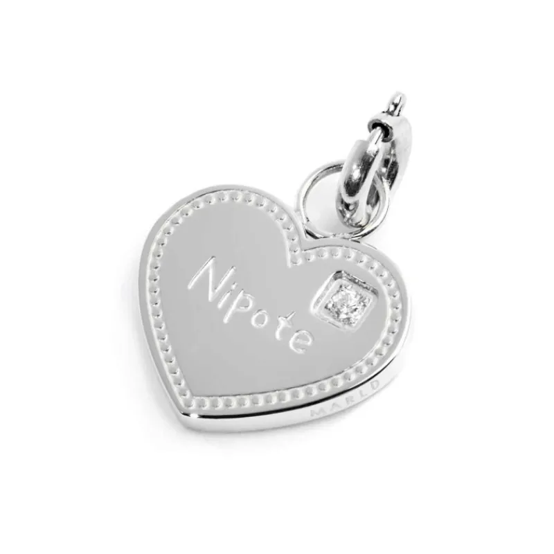Discount Charm cuore nipote con zircone Charms