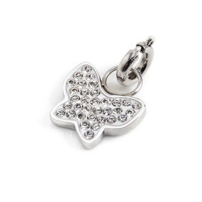 Clearance Charm farfalla con cristalli Charms