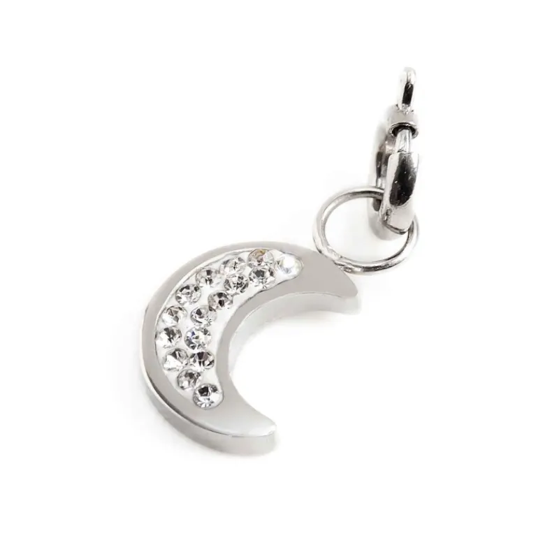 Discount Charm luna con cristalli Charms