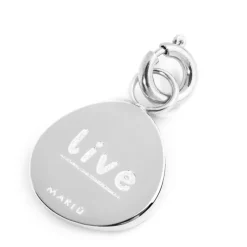 Outlet Charm medaglietta rosa dei venti e cristalli Charms