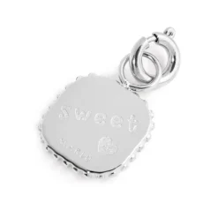 Discount Charm piastrina cuore con zircone Charms