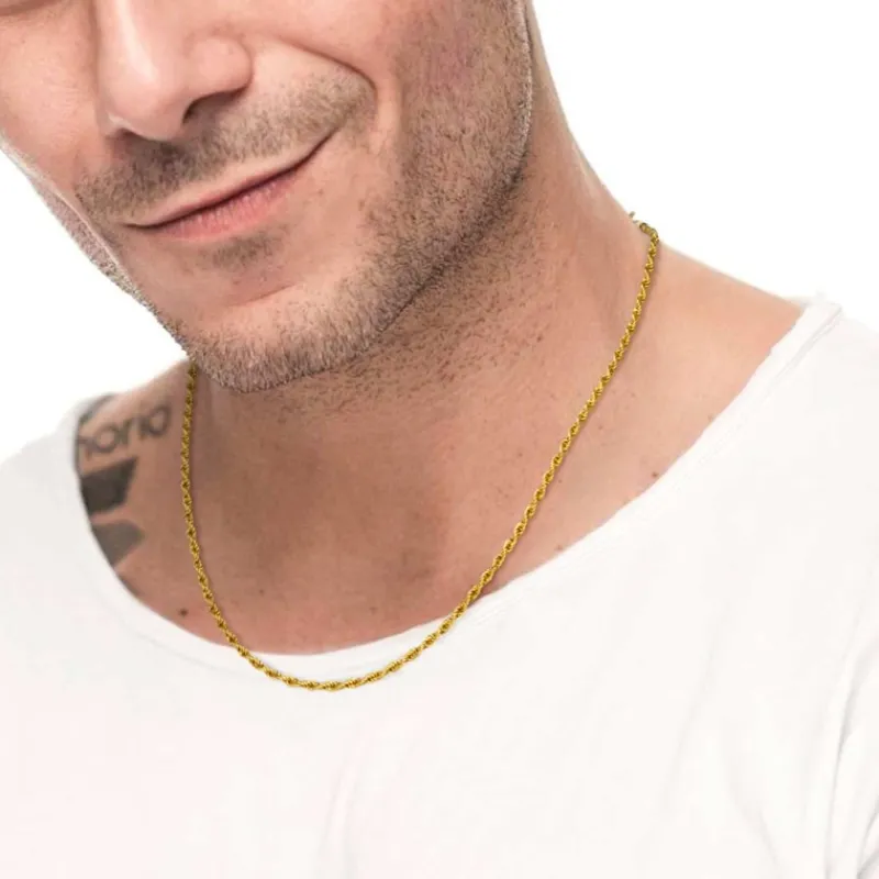 Sale Collana catena a corda 2,5mm Collane